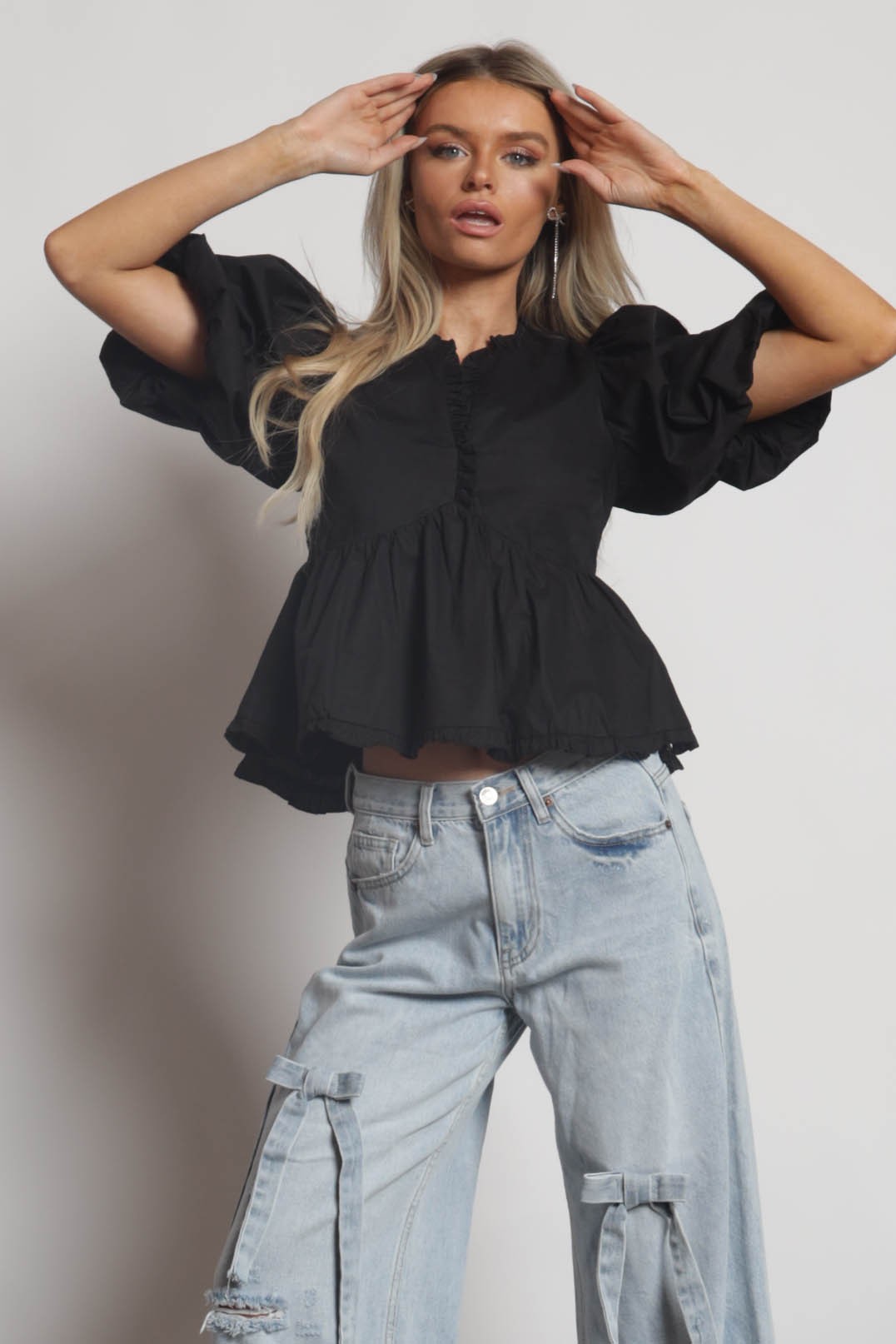 Tessy Puff Sleeves Blouse Top