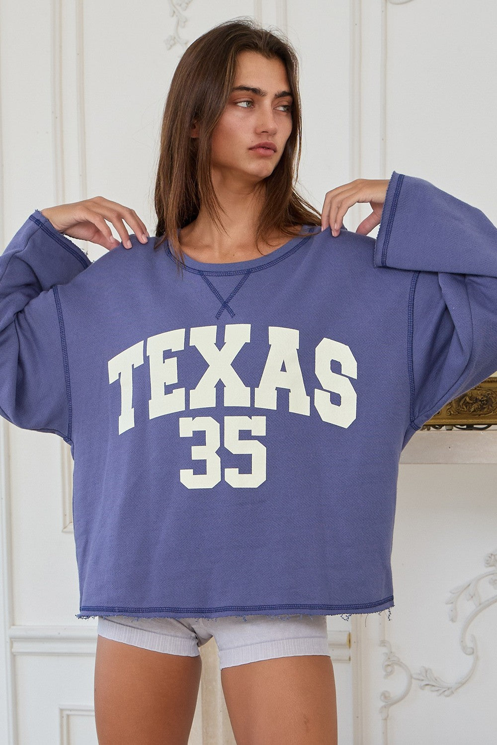 TEXAS 35' Reverse Stitch Solid Terry Top