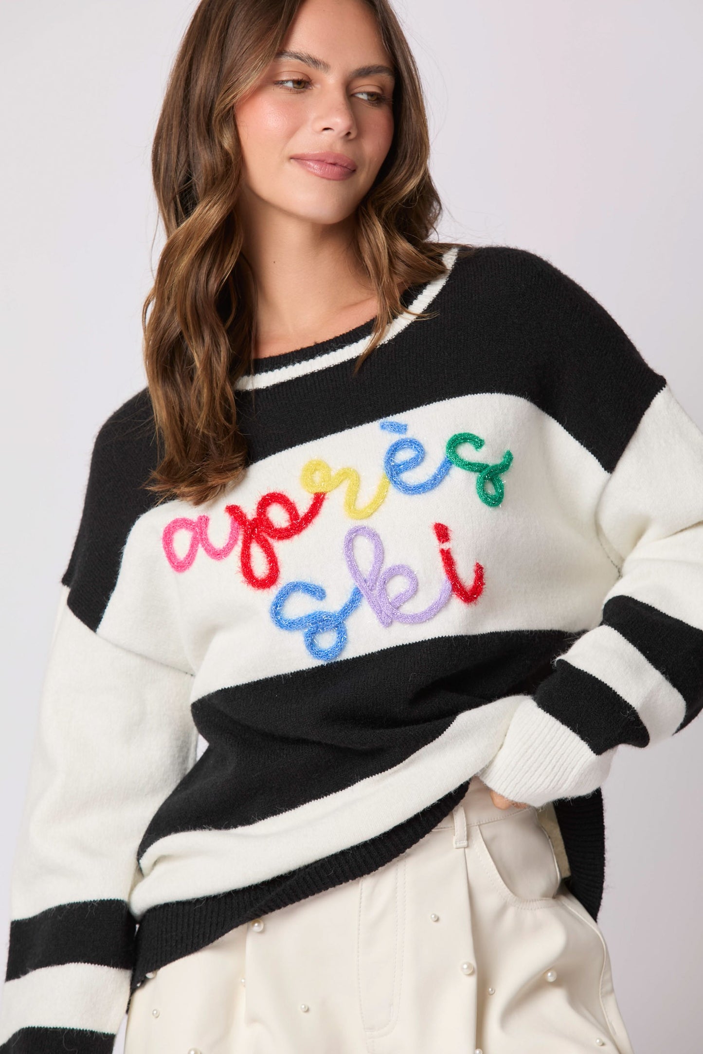 Lettering Loose Sweater