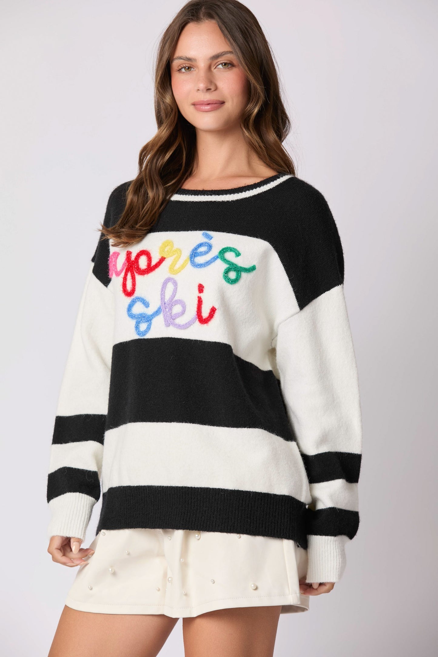 Lettering Loose Sweater