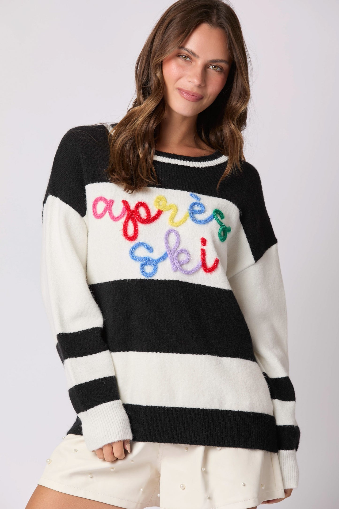 Lettering Loose Sweater