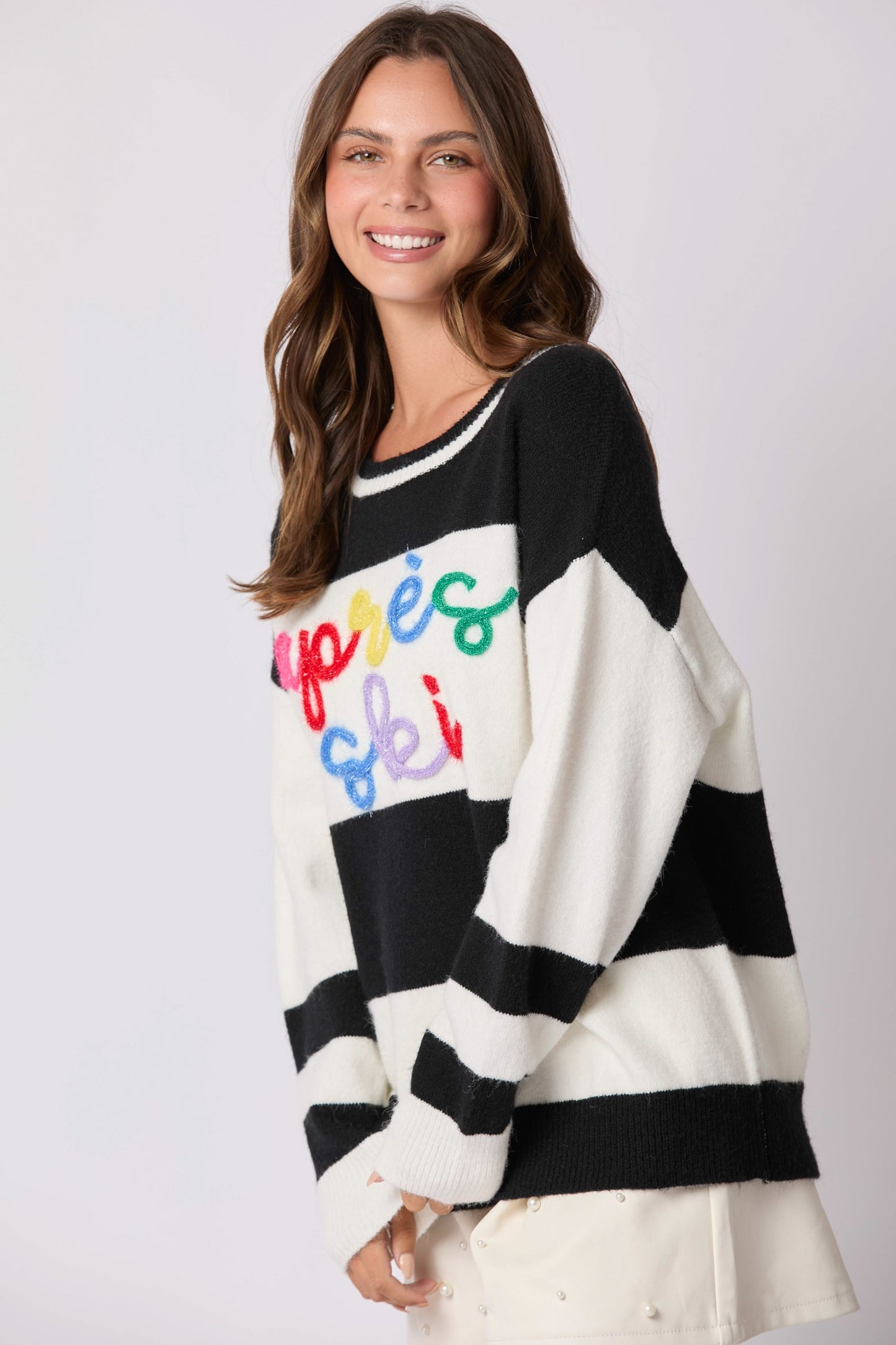 Lettering Loose Sweater