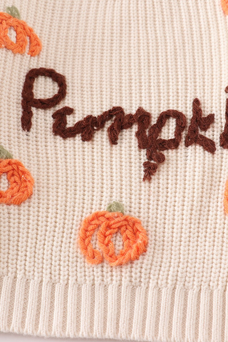 Kids Pumpkin Sweater Top