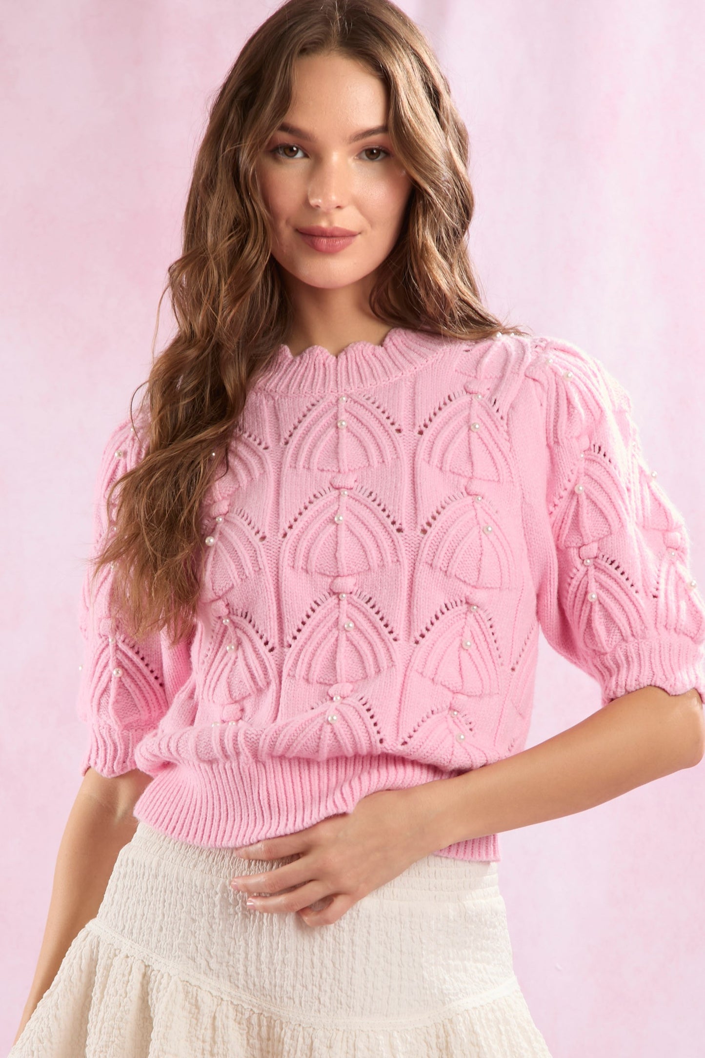 Amelia Pearl Knit Top