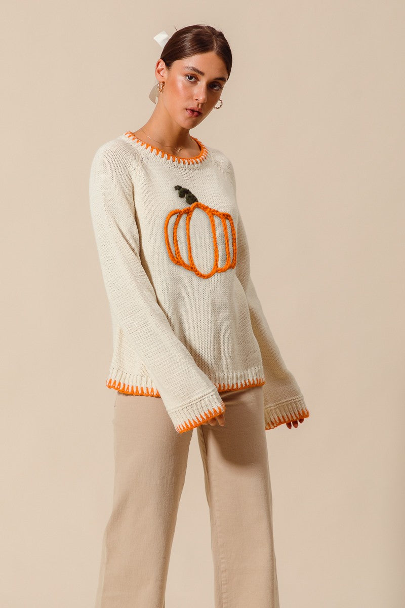 Pumpkin Sweater Top