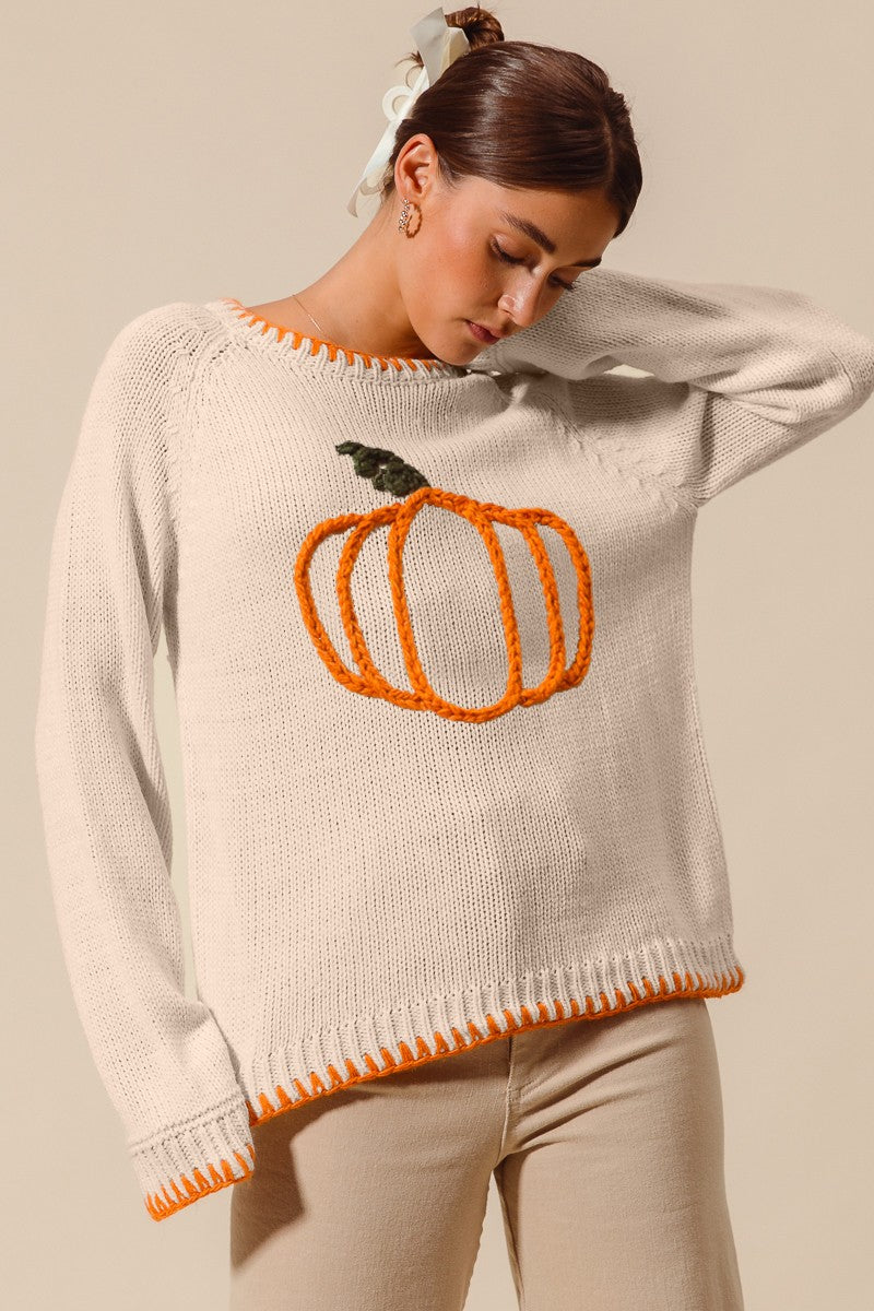 Pumpkin Sweater Top