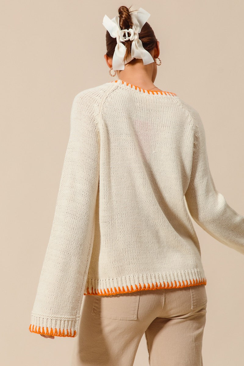 Pumpkin Sweater Top