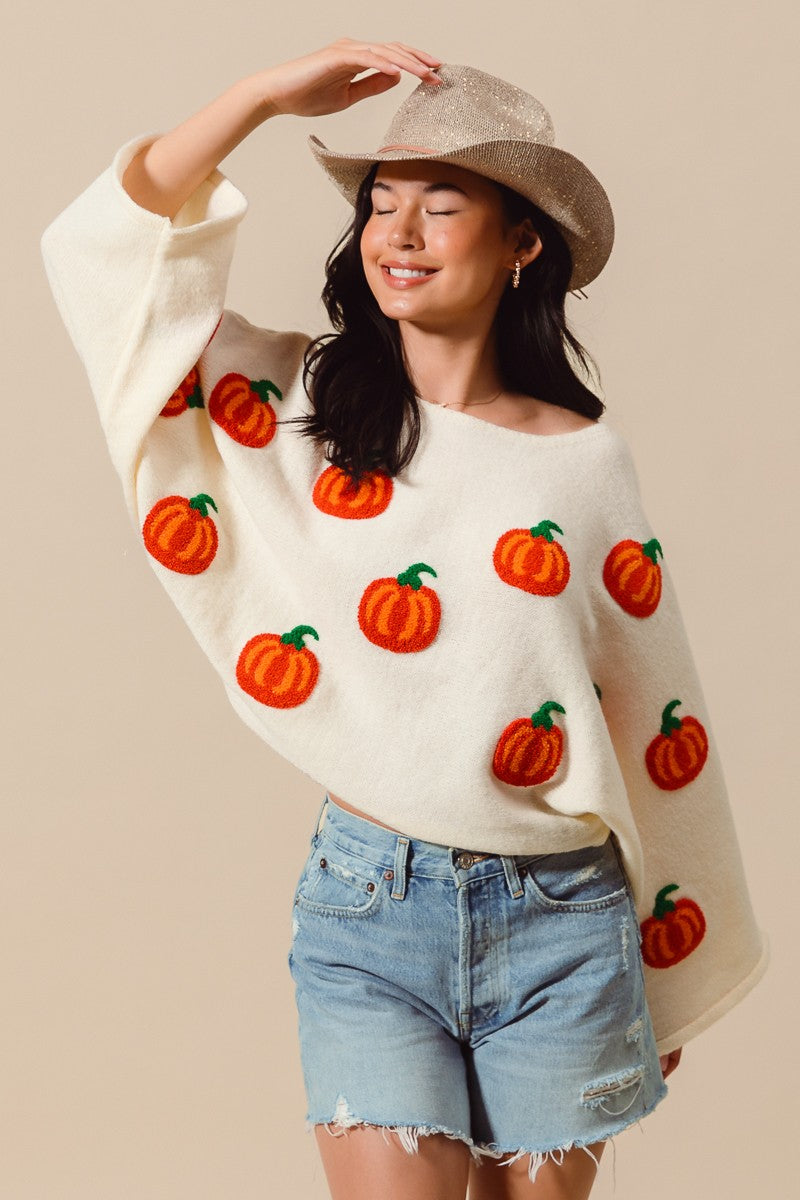 Pumpkin Sweater Top