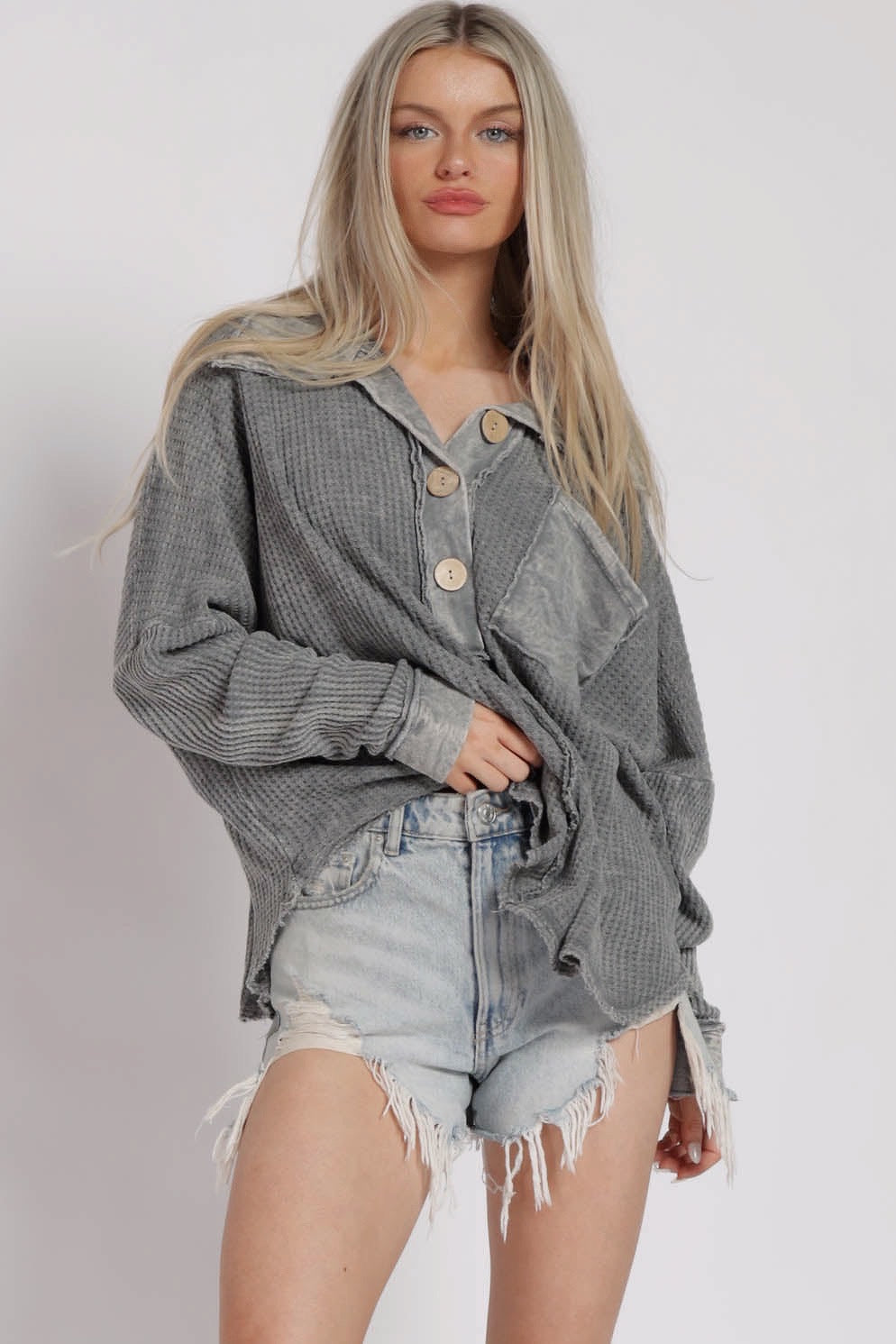 Oversized Mineral Washed Top