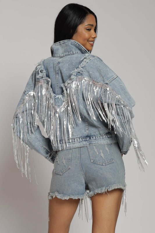 Ashton Fringe Denim Jacket