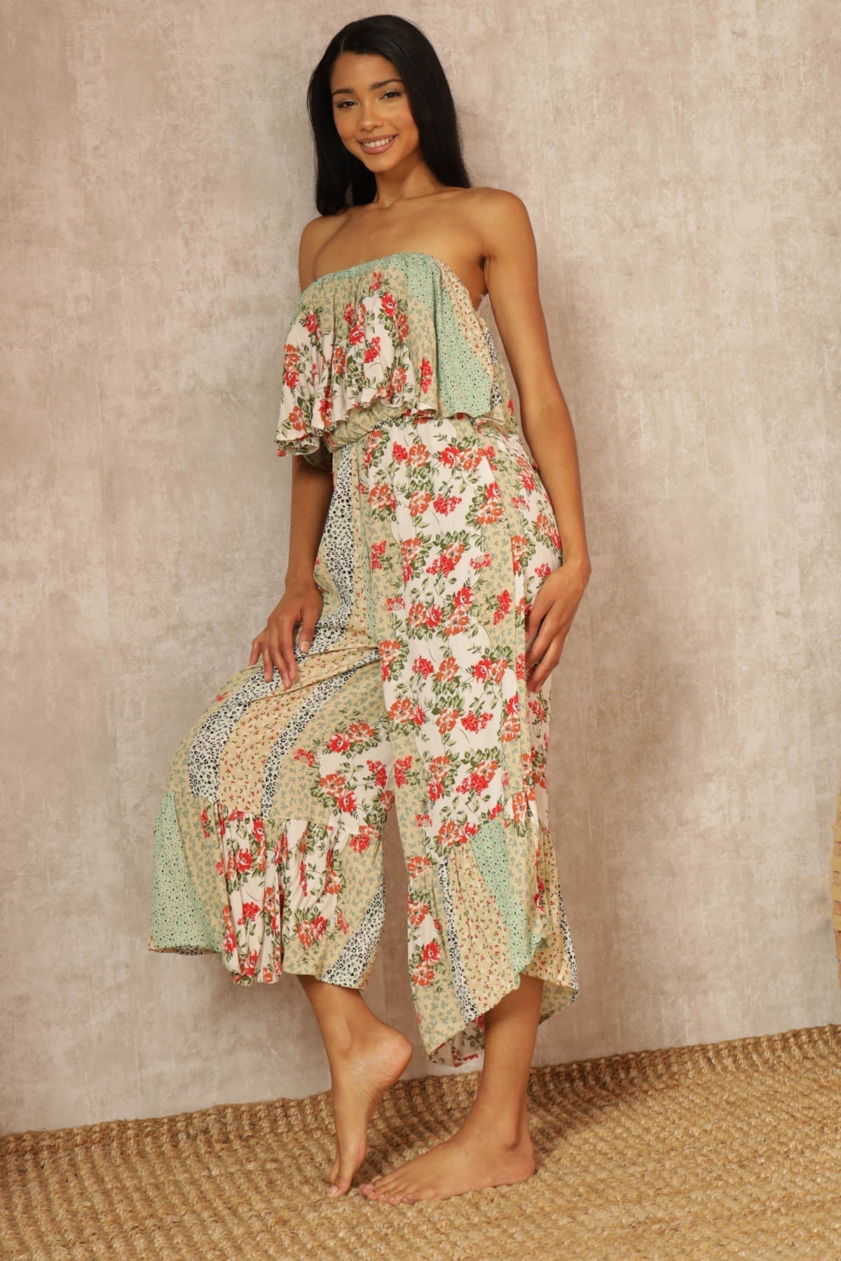 Hewitt Floral Wide Leg Jumpsuit