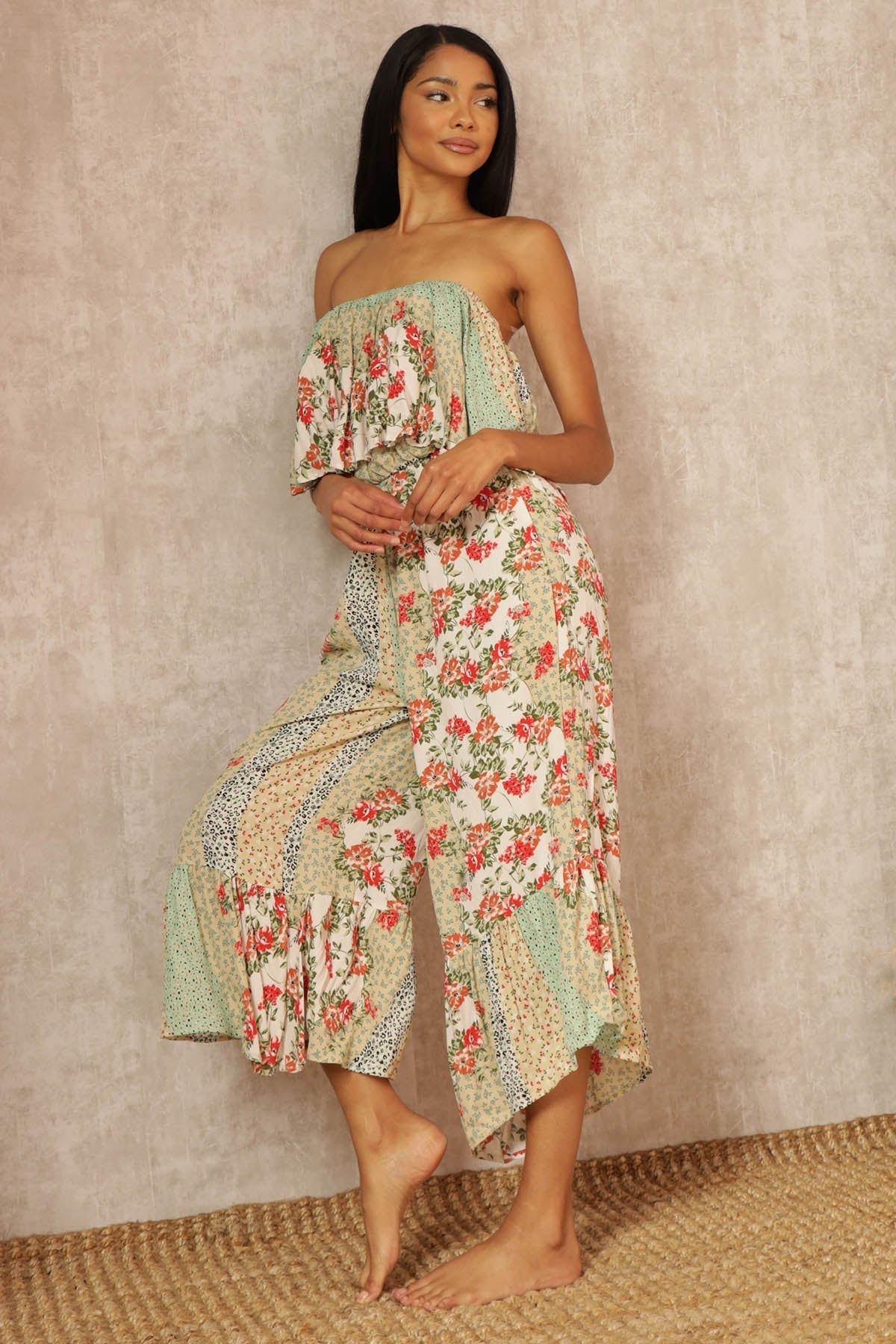 Hewitt Floral Wide Leg Jumpsuit