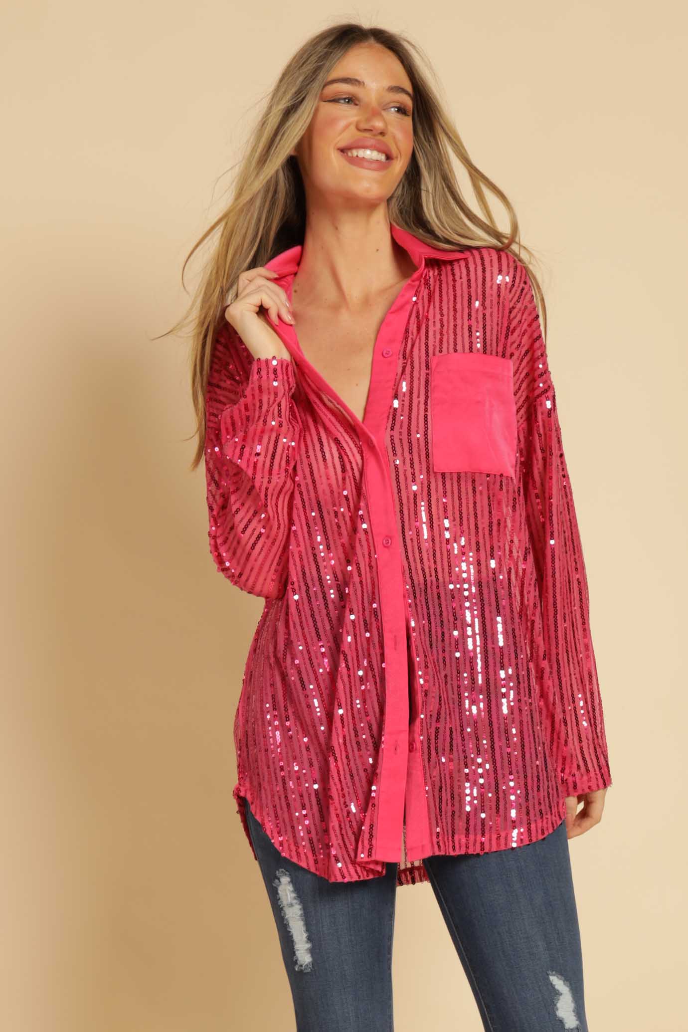 Avalina Sequin shirts