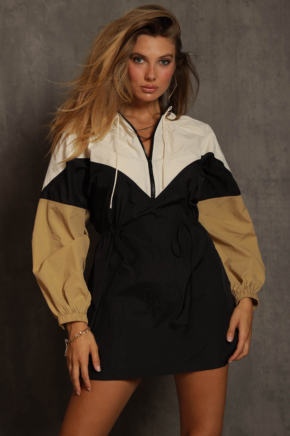 Calista Windbreaker Cut Out Dress