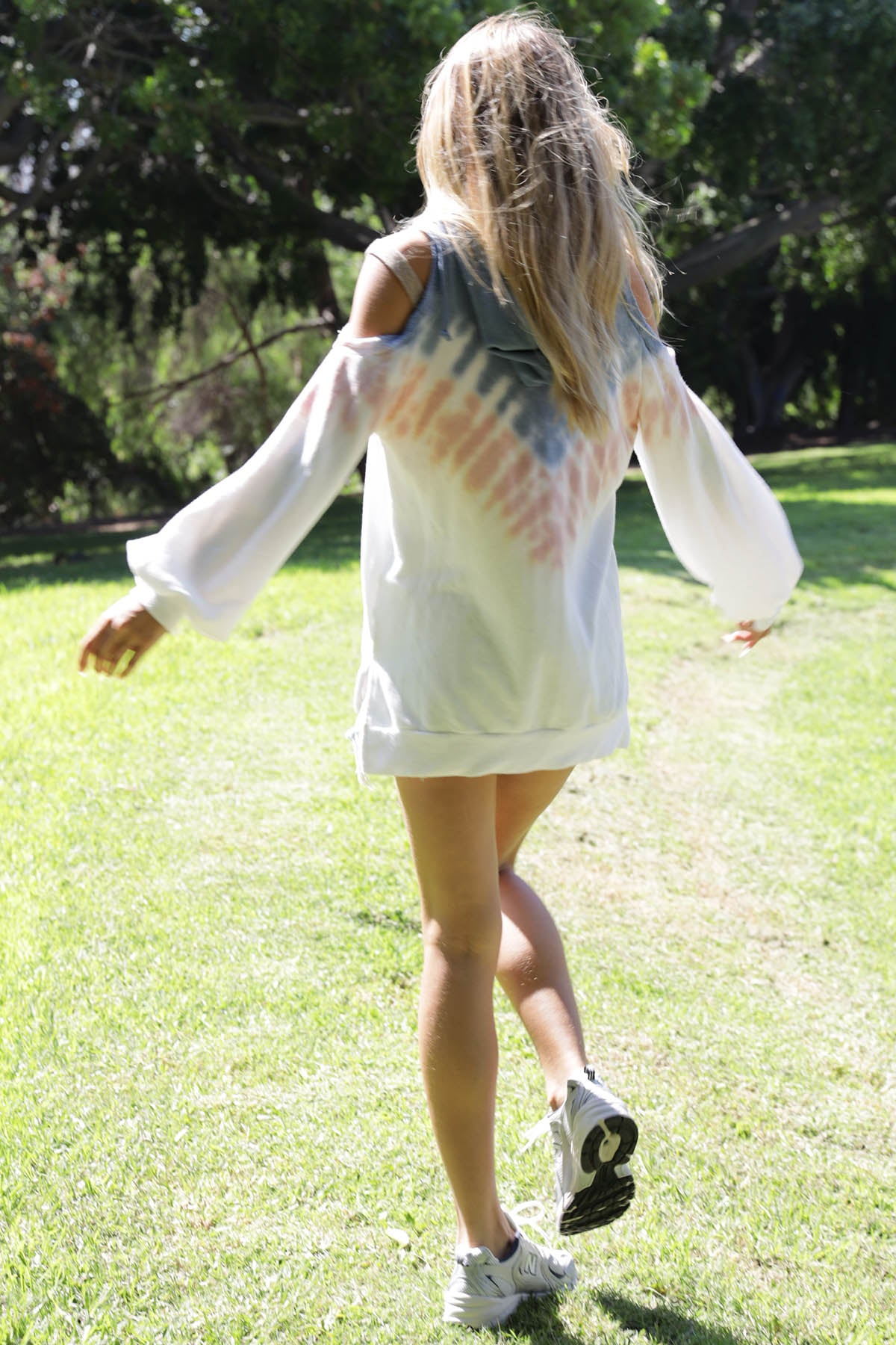 Cormac Cold Shoulder Tie Dye Hoodie