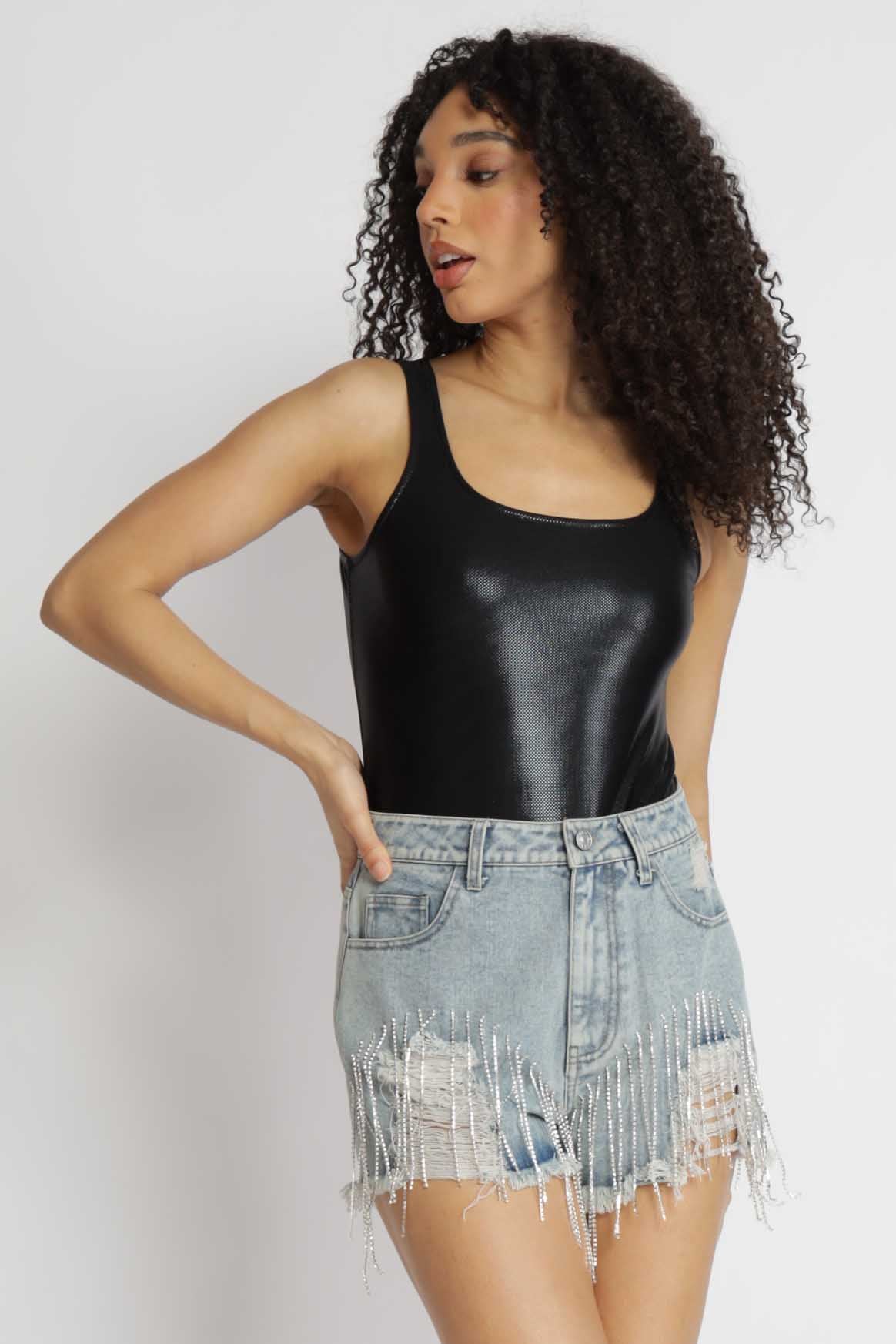 Take Command Pleather Bodysuit