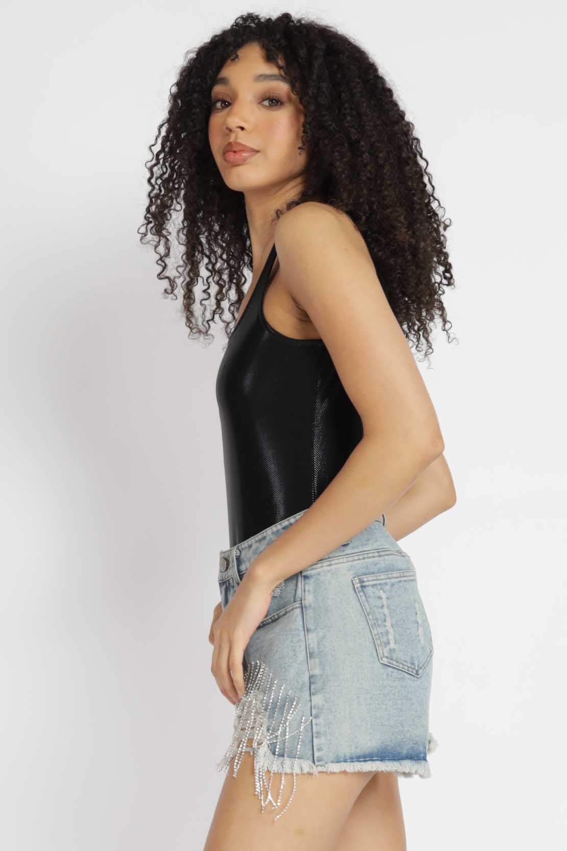 Take Command Pleather Bodysuit