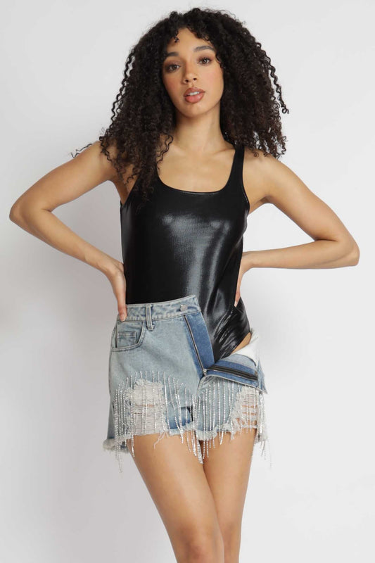 Take Command Pleather Bodysuit