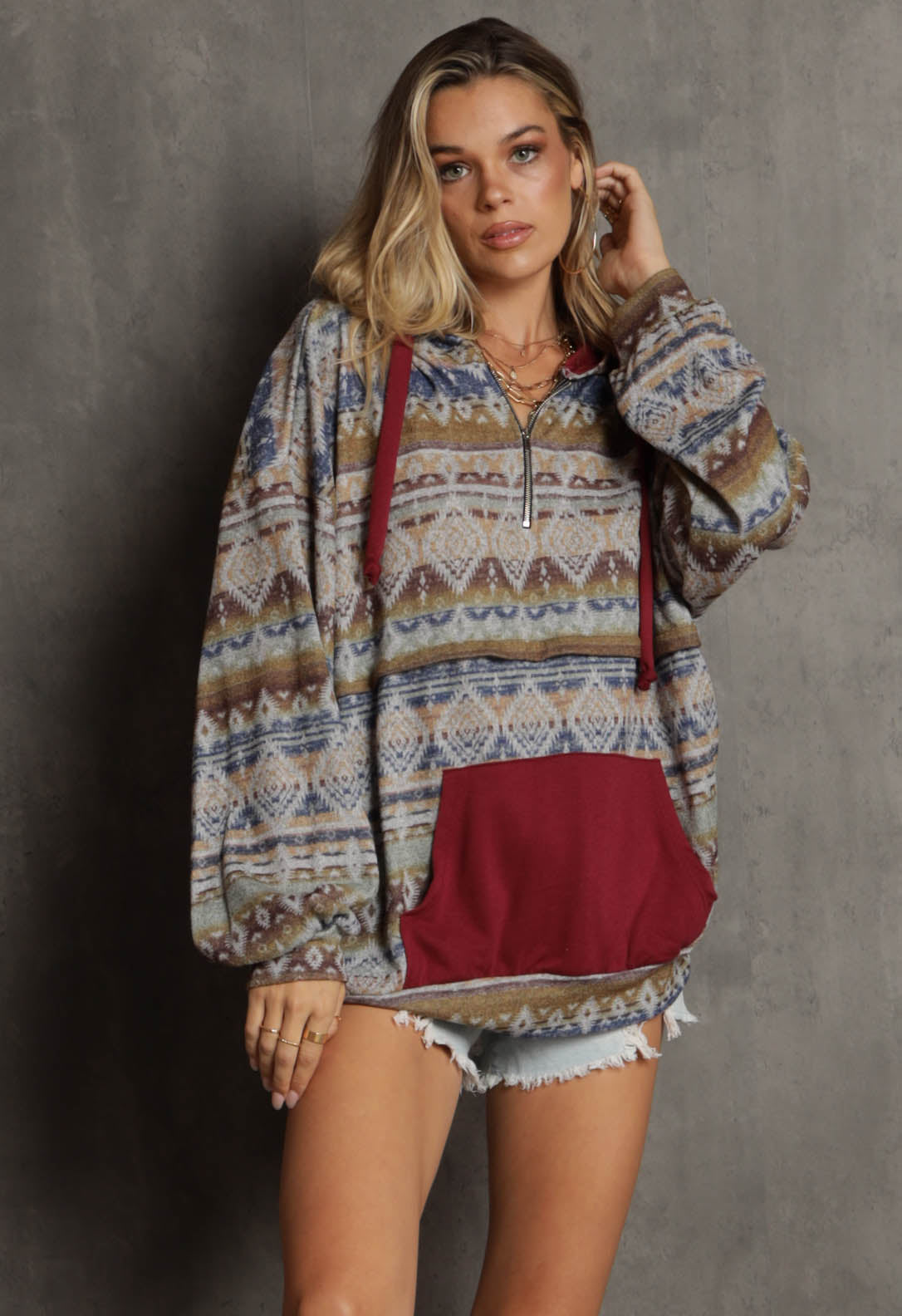 Adley Fairisle Hoodie