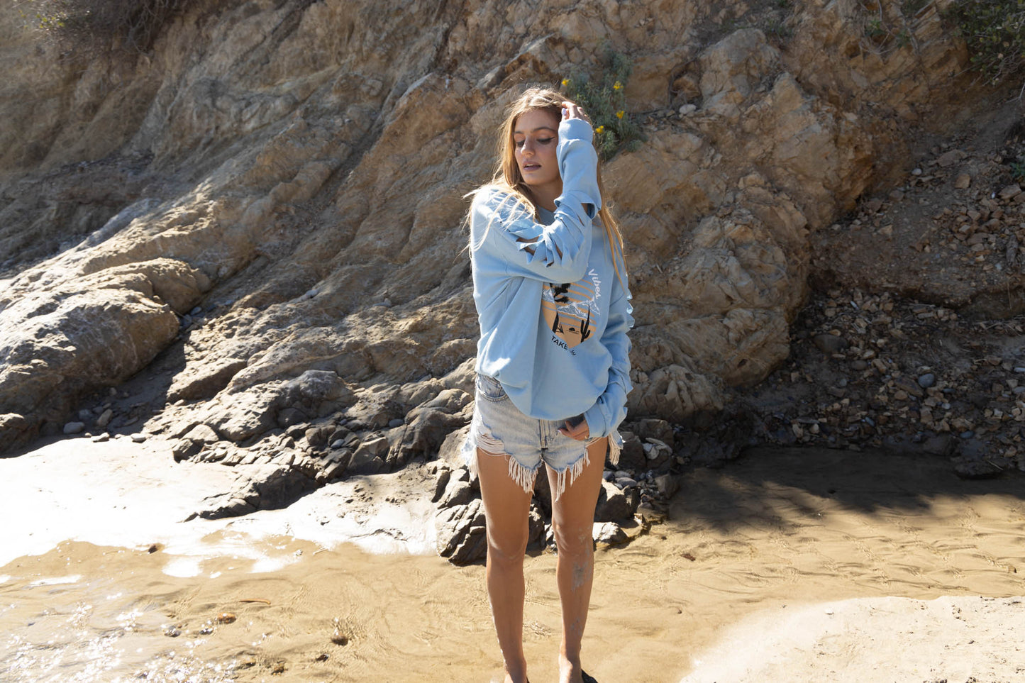 Desert Vibes Slit Arm Sweatshirts