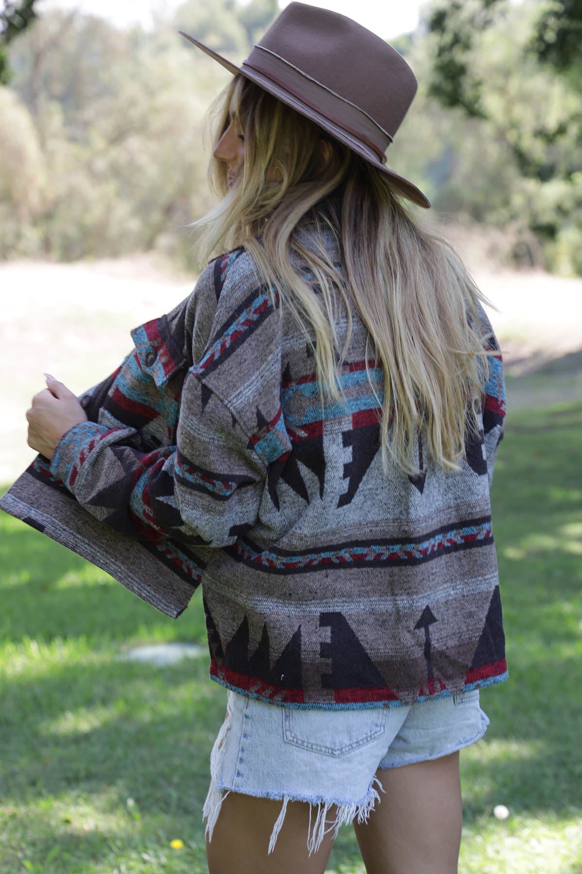 Andria Aztec Print Jacket