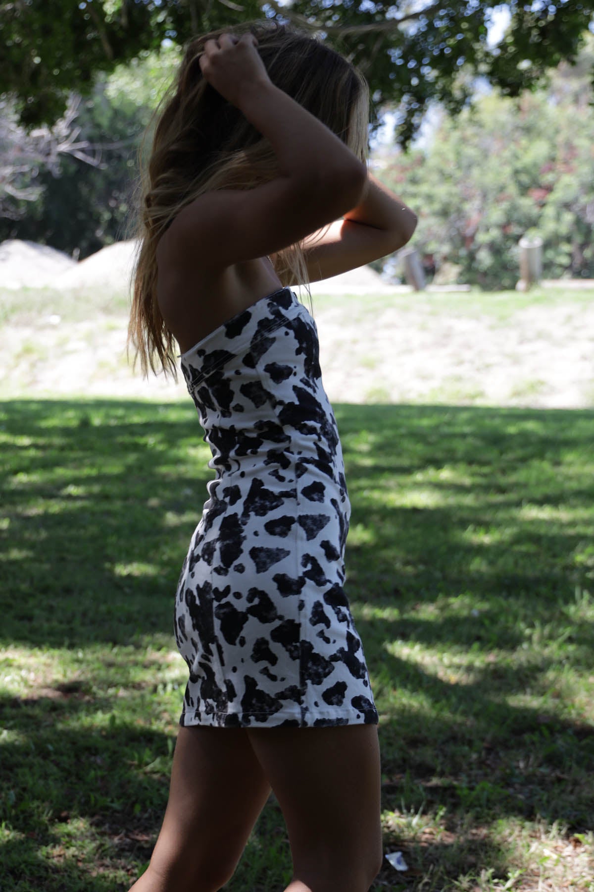 Ritchie Cow Print Dress