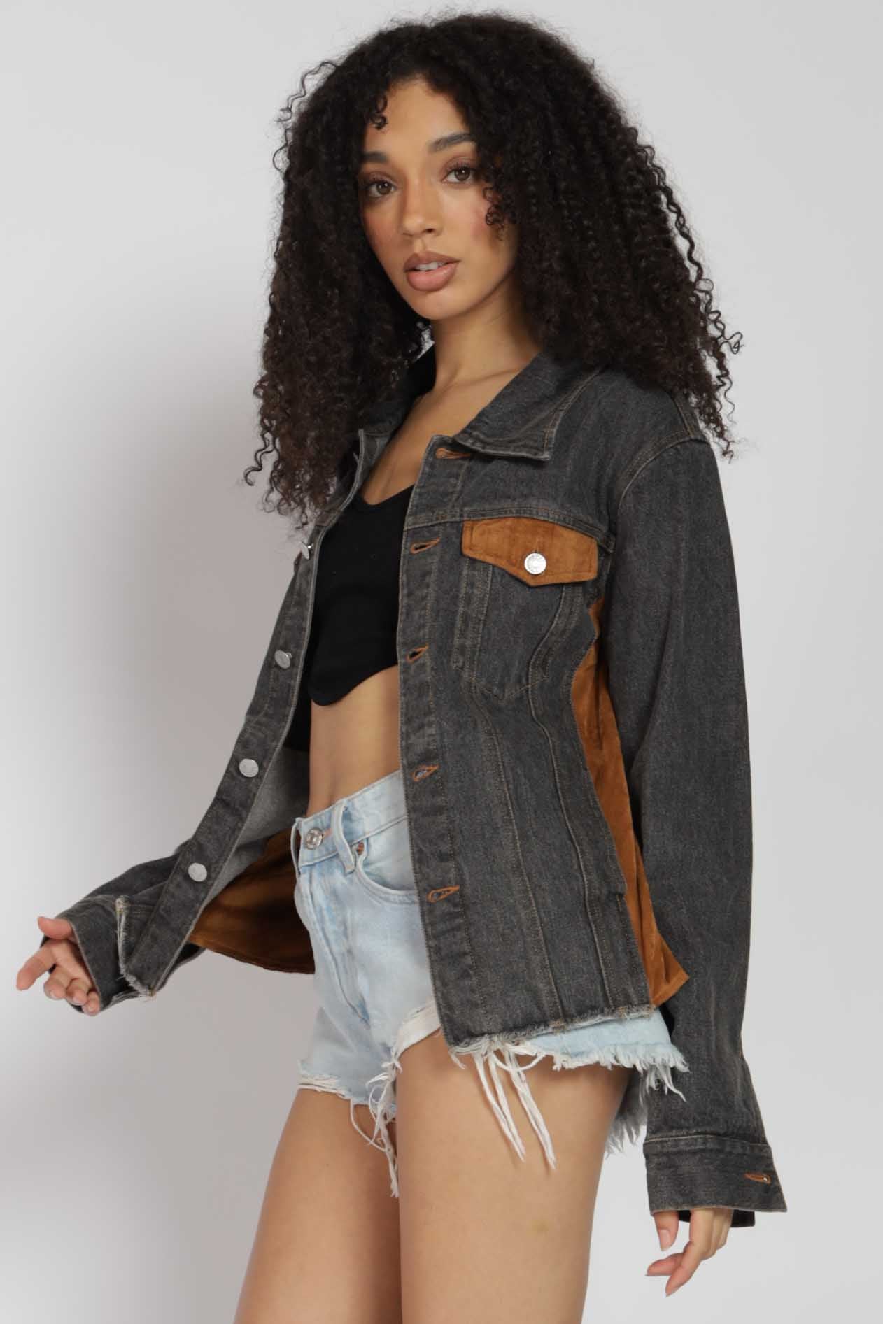 Saddle Up Tribal Print Denim Jacket