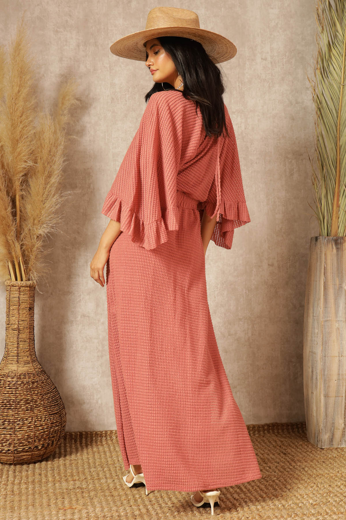 Letitia Waffle Knit Maxi Dress