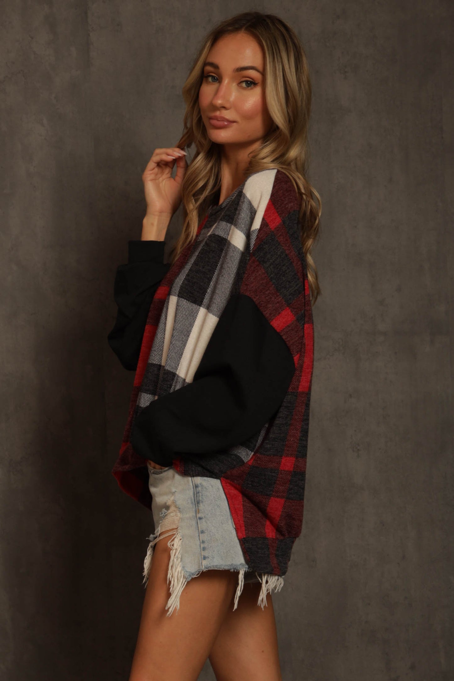 Alden Plaid Sweatshirt