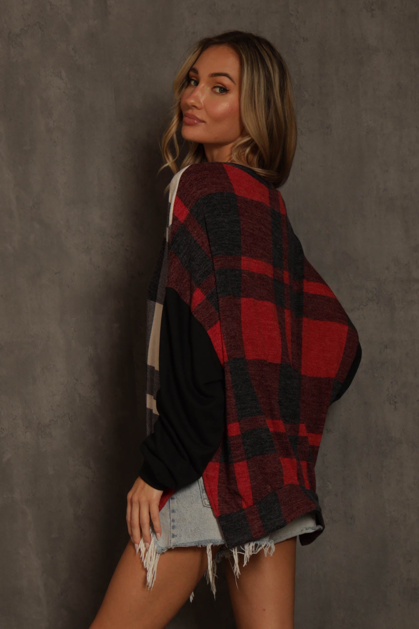 Alden Plaid Sweatshirt