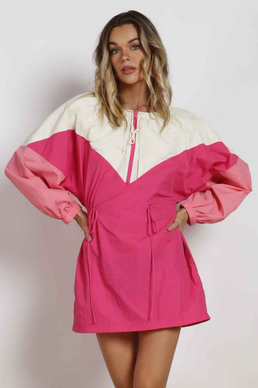 Calista Windbreaker Cut Out Dress