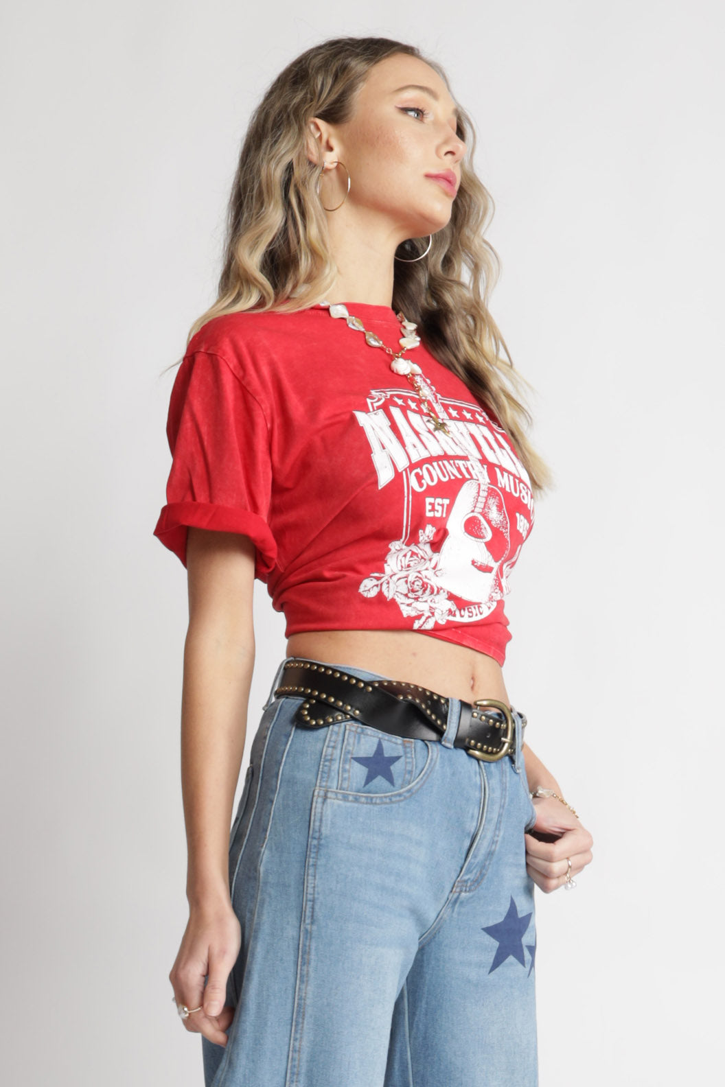 Nashville Mineral Dyed Graphic Top