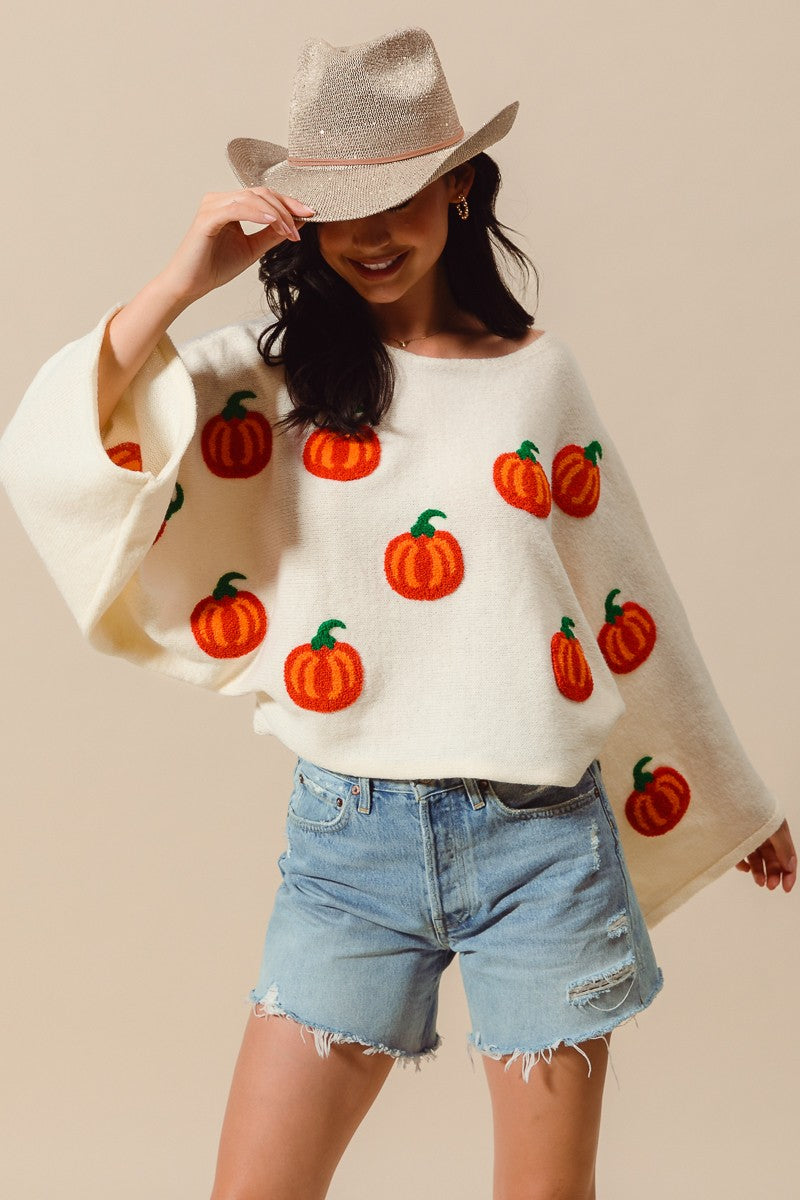 Pumpkin Sweater Top