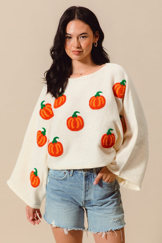 Pumpkin Sweater Top