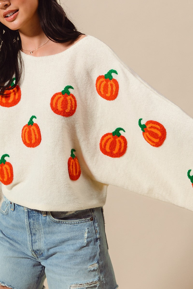 Pumpkin Sweater Top