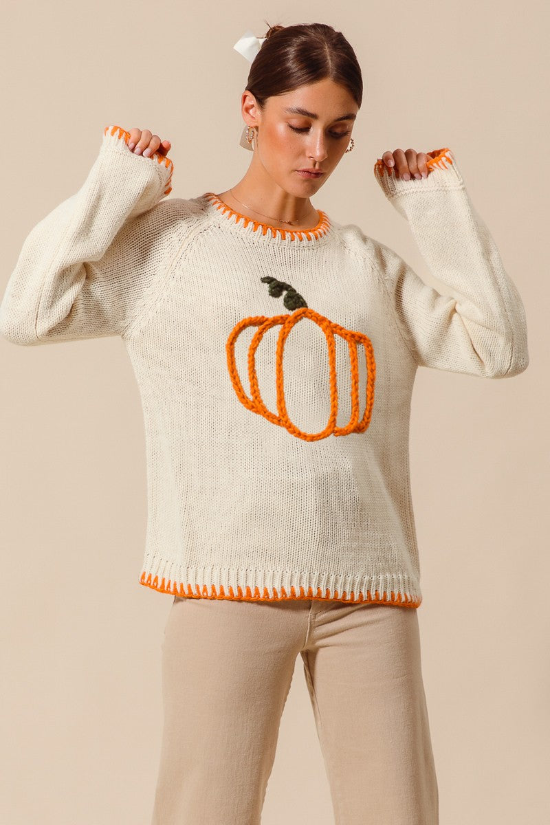 Pumpkin Sweater Top